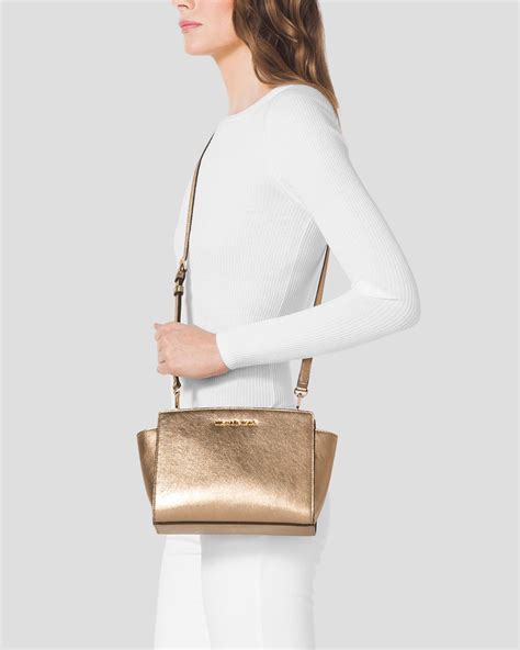 michael kors selma gold|Michael Kors selma saffiano.